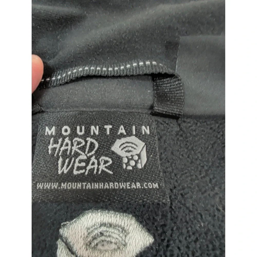 Mountain Hardwear Mens Full Zip Fleece Jacket Black SOM4803 Medium Hiking Layer
